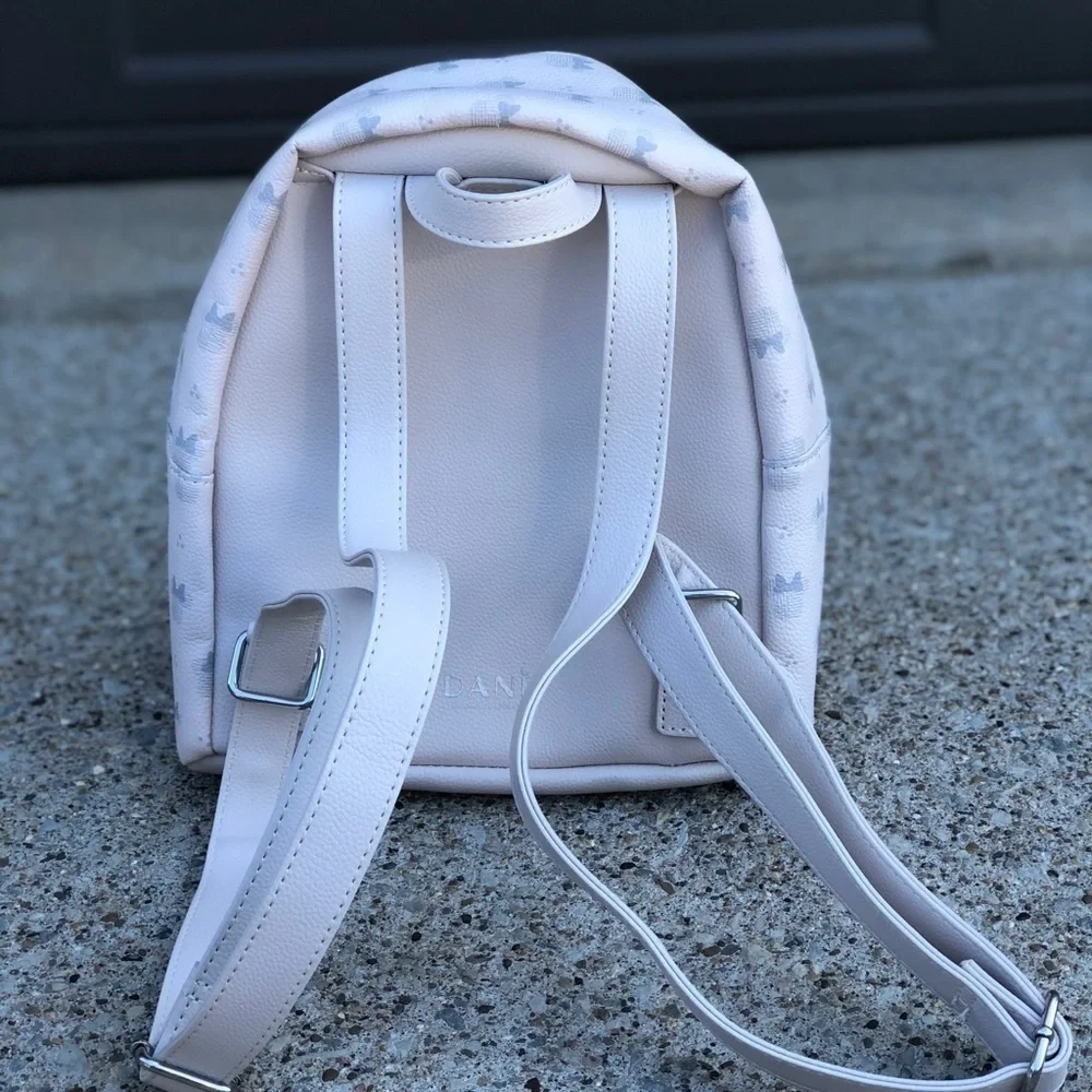 Danielle Nicole‎ Disney Minnie Mouse Mini Backpack Light Pink Gray EUC